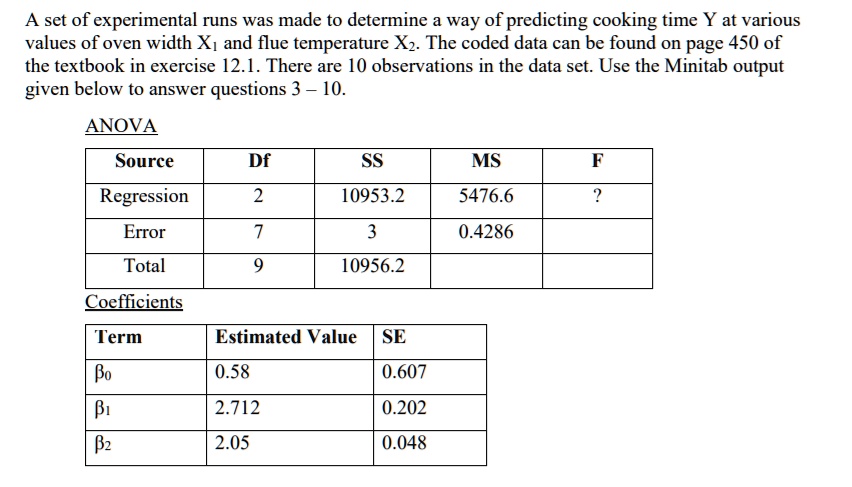 predicting cooking times