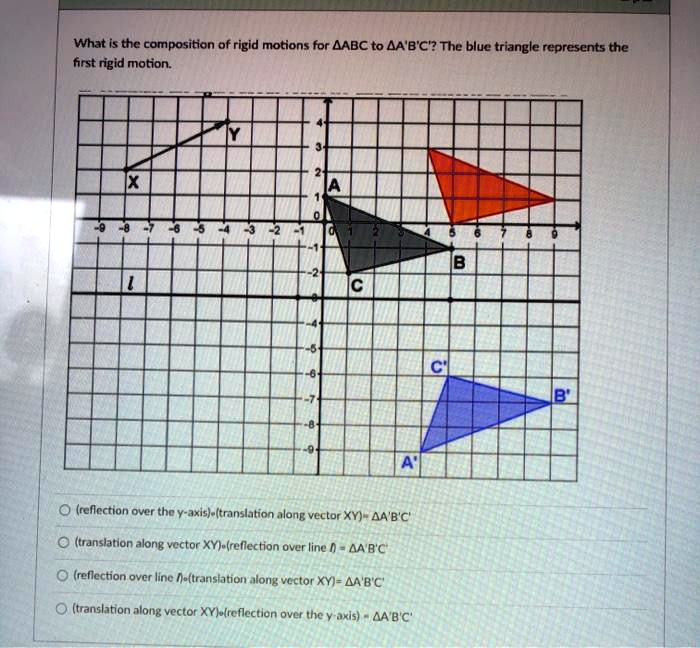 SOLVED What is the composition of rigid motions for AABC to AA'BC? The
