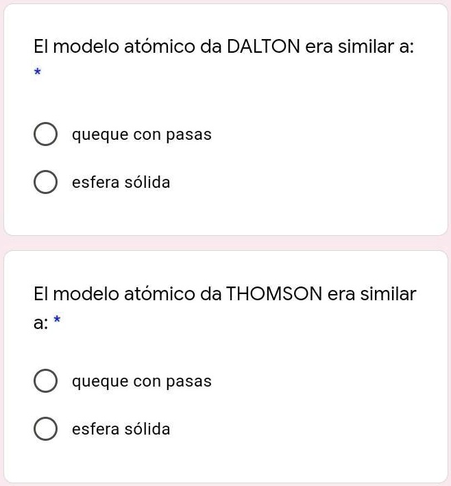 Solved Me Ayudan Porfissssss El Modelo Atómico Da Dalton Era Similar A Queque Con Pasas Esfera 4744