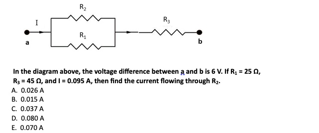 SOLVED: In The Diagram Bove The Voltage Difference Between A And B Is 6 ...