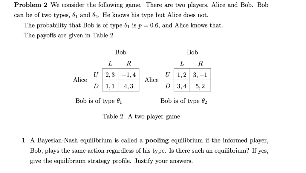 Solved 1. Consider the following game that is played twice.