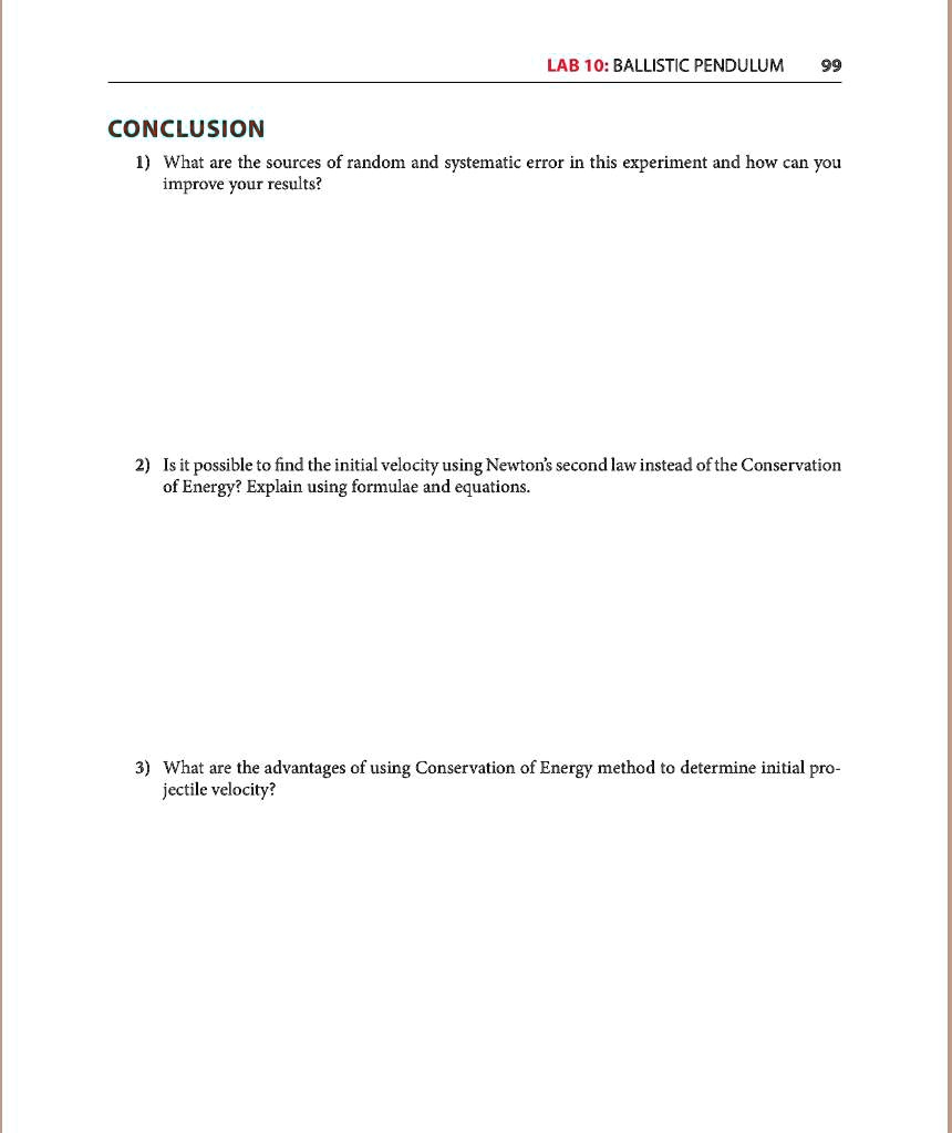 sources of error in pendulum experiment