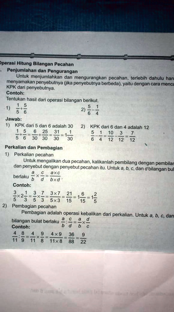 SOLVED: Pls Ini Contoh Nya Kalo Gak Tau Gak Papa )perasi Hitung ...