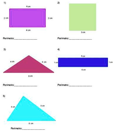 SOLVED: CALCULE EL PERÍMETRO DE FIGURAS PLANAS