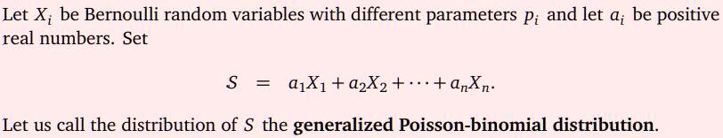 SOLVED: (a) Calculate the moment generating function of the generalized ...