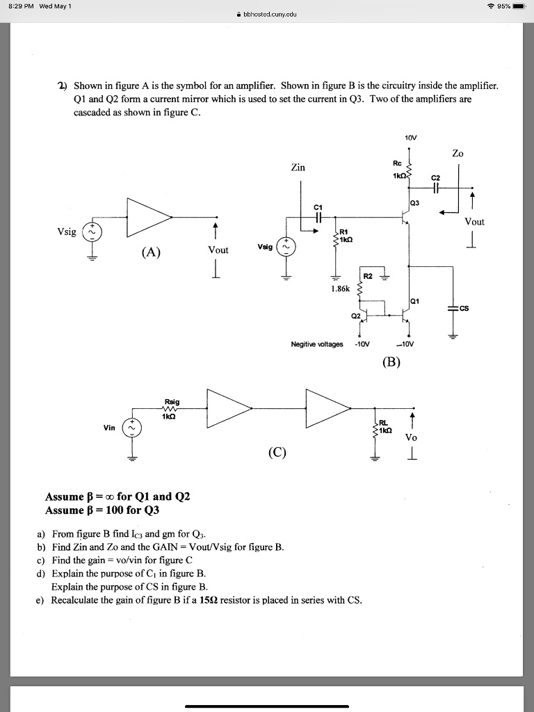 SOLVED: 8:29 PM Wed May 1 95% Bbhosted.cuny.edu 2) Shown In Figure A Is ...