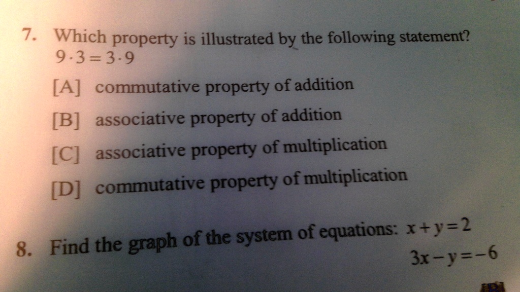 VIDEO solution: '7.) which property is illustrated by the following ...