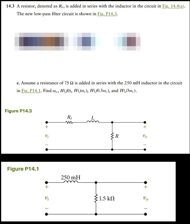 SOLVED: 14.3 A resistor, denoted as R, is added in series with the ...