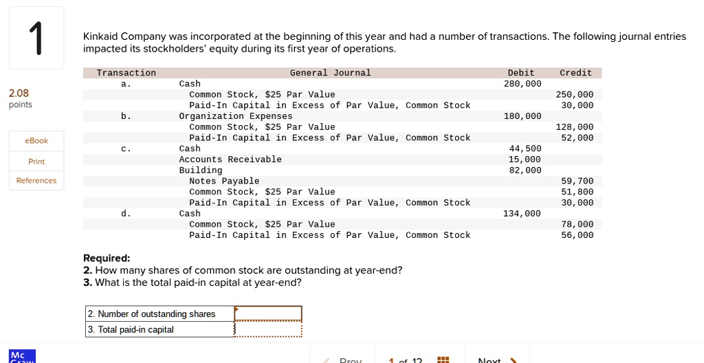 SOLVED Kinkaid Company Was Incorporated At The Beginning Of This Year solved-kinkaid-company-was-incorporated-at-the-beginning-of-this-year