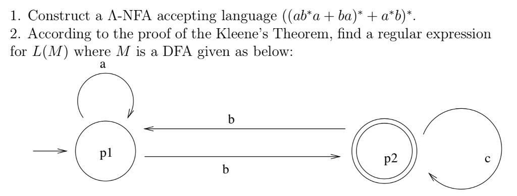 SOLVED: Automata And Formal Languages 1. Construct An NFA Accepting The ...