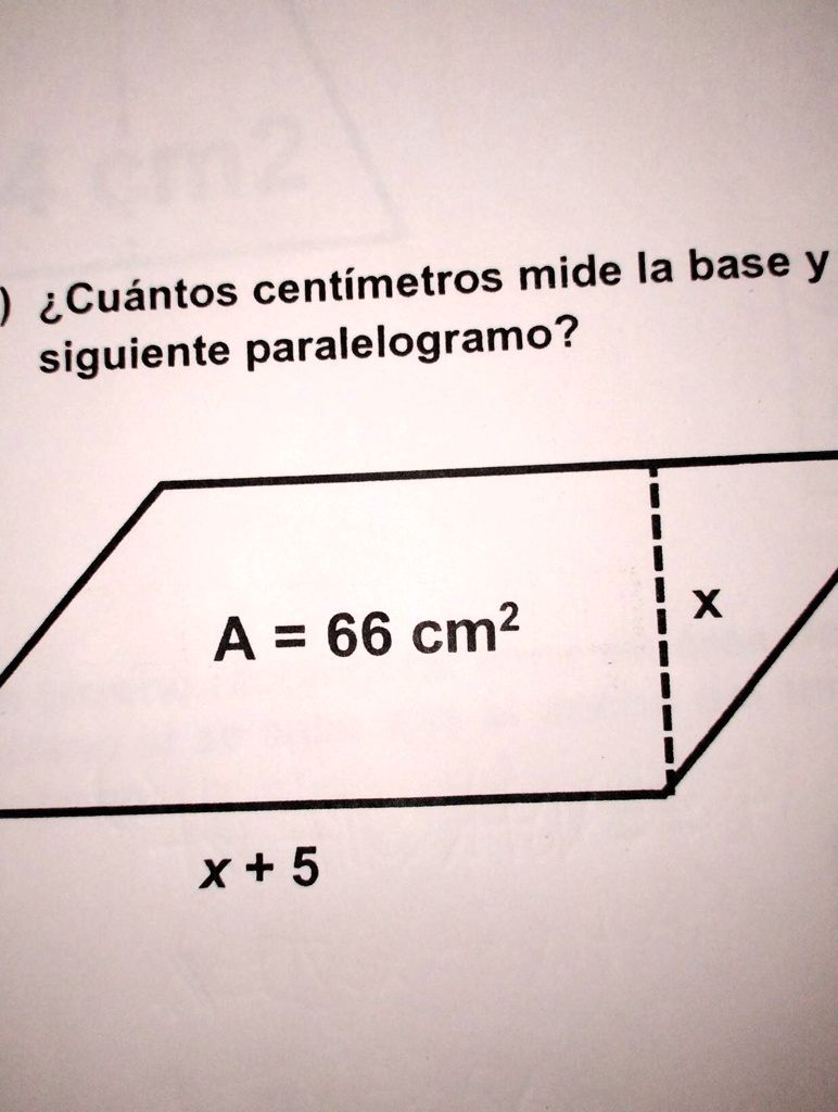 SOLVED: ¿cuántos centímetros mide la base y cuantos centímetros mide la ...