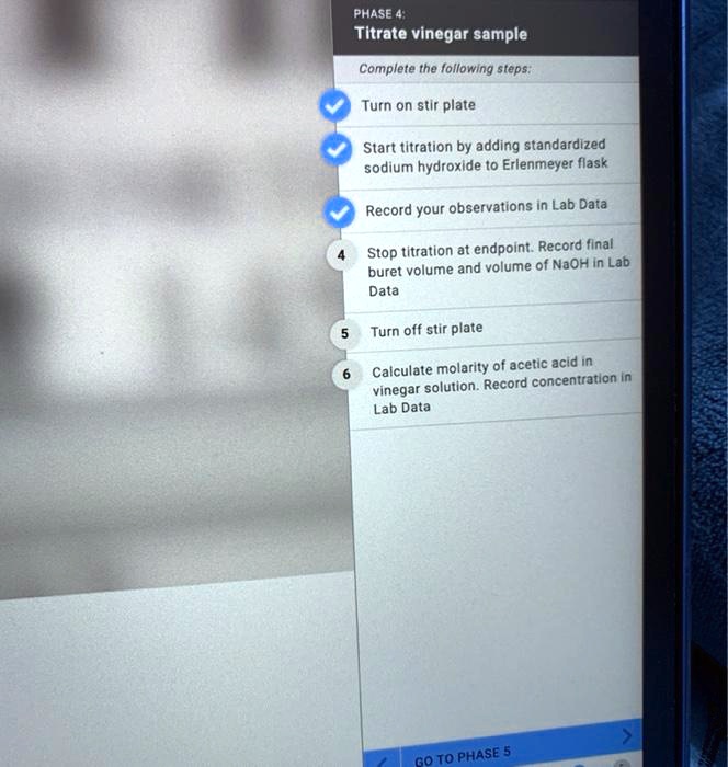 SOLVED Titlewithtopic Titration of Vinegar Solution with Sodium Hydroxide
