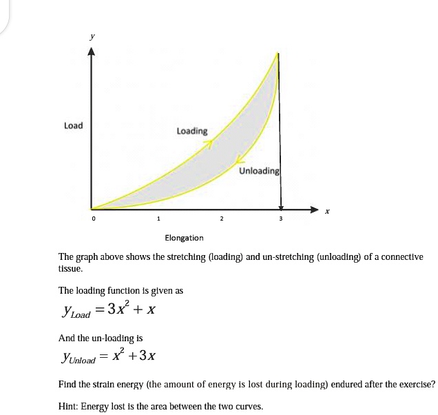 SOLVED: 'Load Loading Unloadingl Elongation The graph above shows the ...