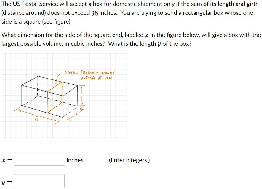 The US Postal Service will accept a box for domestic … SolvedLib