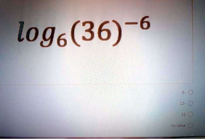 Solved Log6 36 6 1 129 Ne Valuet