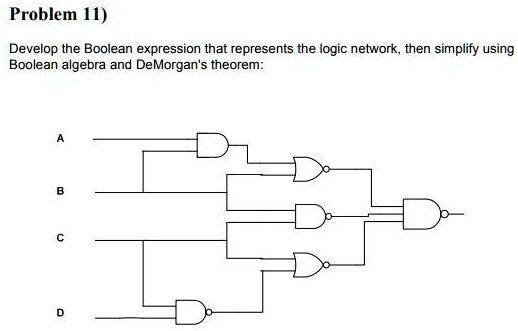 Problem 11) Develop the Boolean expression that represents the logic ...