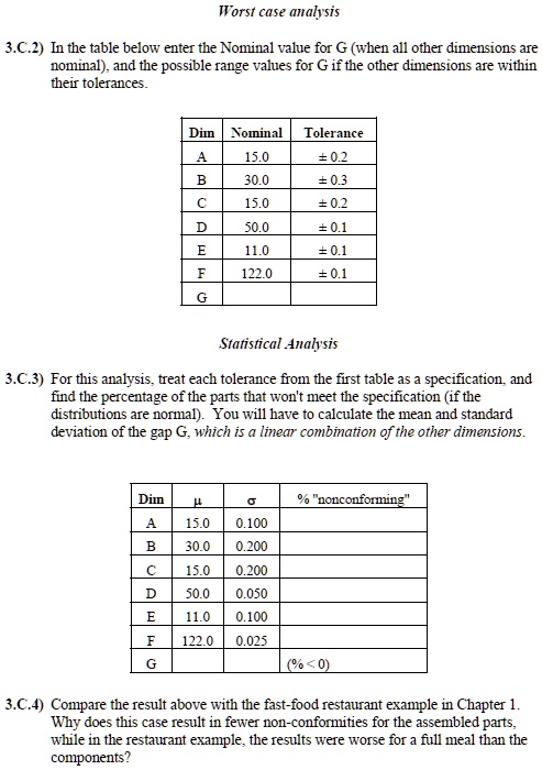 worst case analysis 302 in the table below enter the nominal value for ...