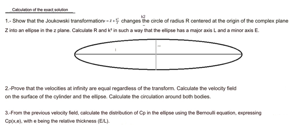 SOLVED: Texts: Calculation of the exact solution K2 1. - Show that the ...