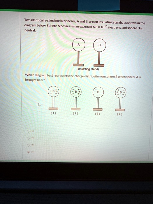 SOLVED Iwo identicallysized metal spheres; aleon insulating stands