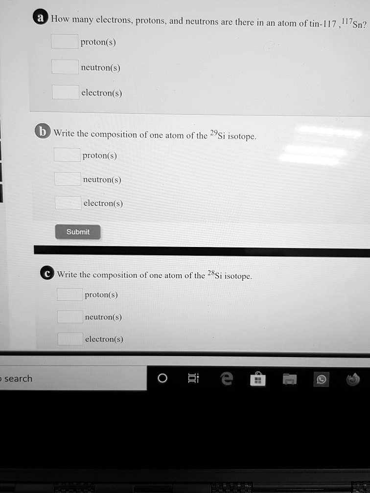 SOLVED How many electrons, protons, and neutrons are there in an atom of tin117 (Sn117