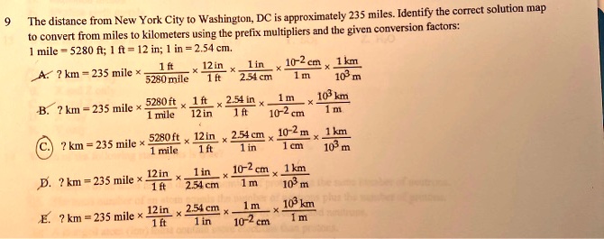 SOLVED Cily Approximately 235 Miles Identify The Correct Solution 