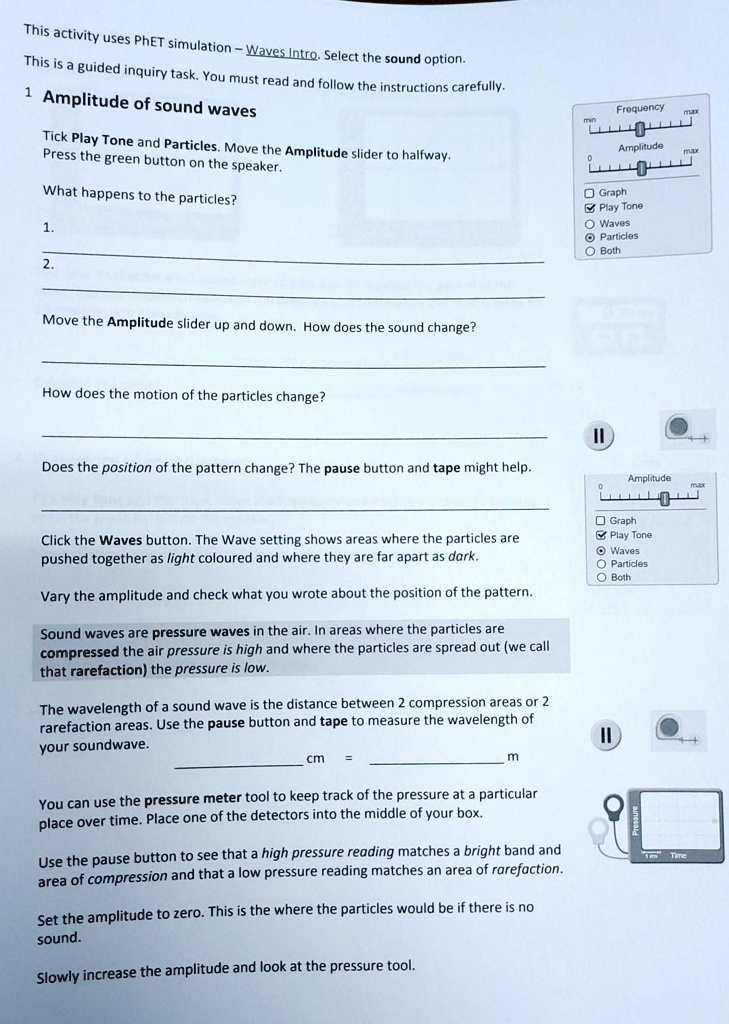 VIDEO solution: This activity uses PhET simulation - Waves. This is ...