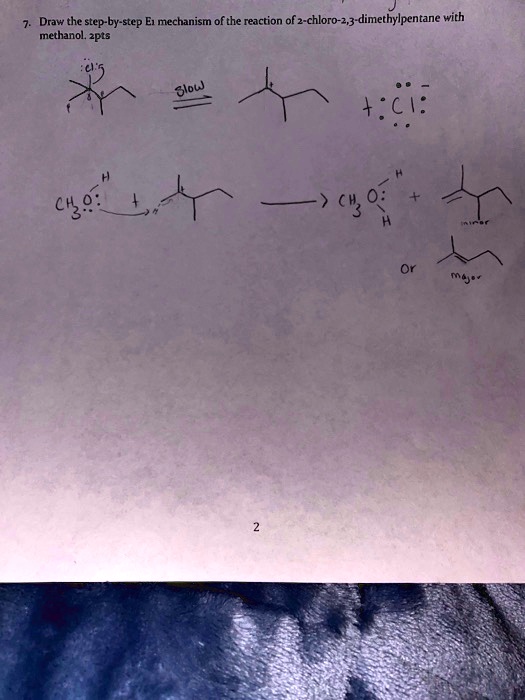 SOLVED Draw the stepbystep mechanism of the reaction of 2chloro2,3