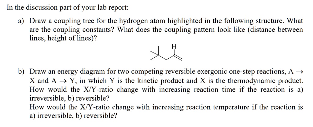 Coupling Tree SOLVED:In the discussion part of your lab report: Draw coupling tree ...