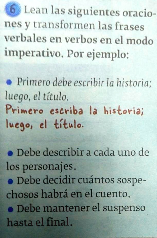 SOLVED: Lean Las Siguientes Oraciones Y Transformen Las Frases Verbales ...