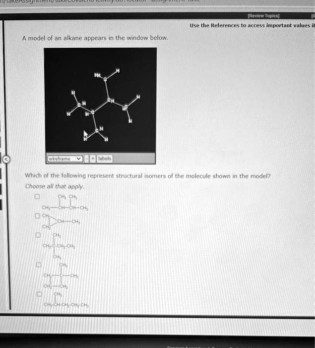 SOLVED: Use the References to access important values. A model of an ...