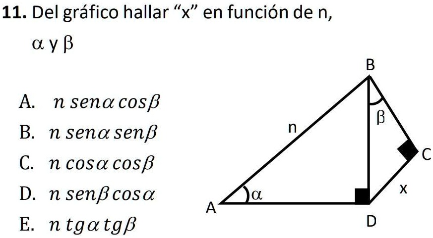 SOLVED: ayuda ;( porfavorrrrrr 11. Del gráfico hallar 