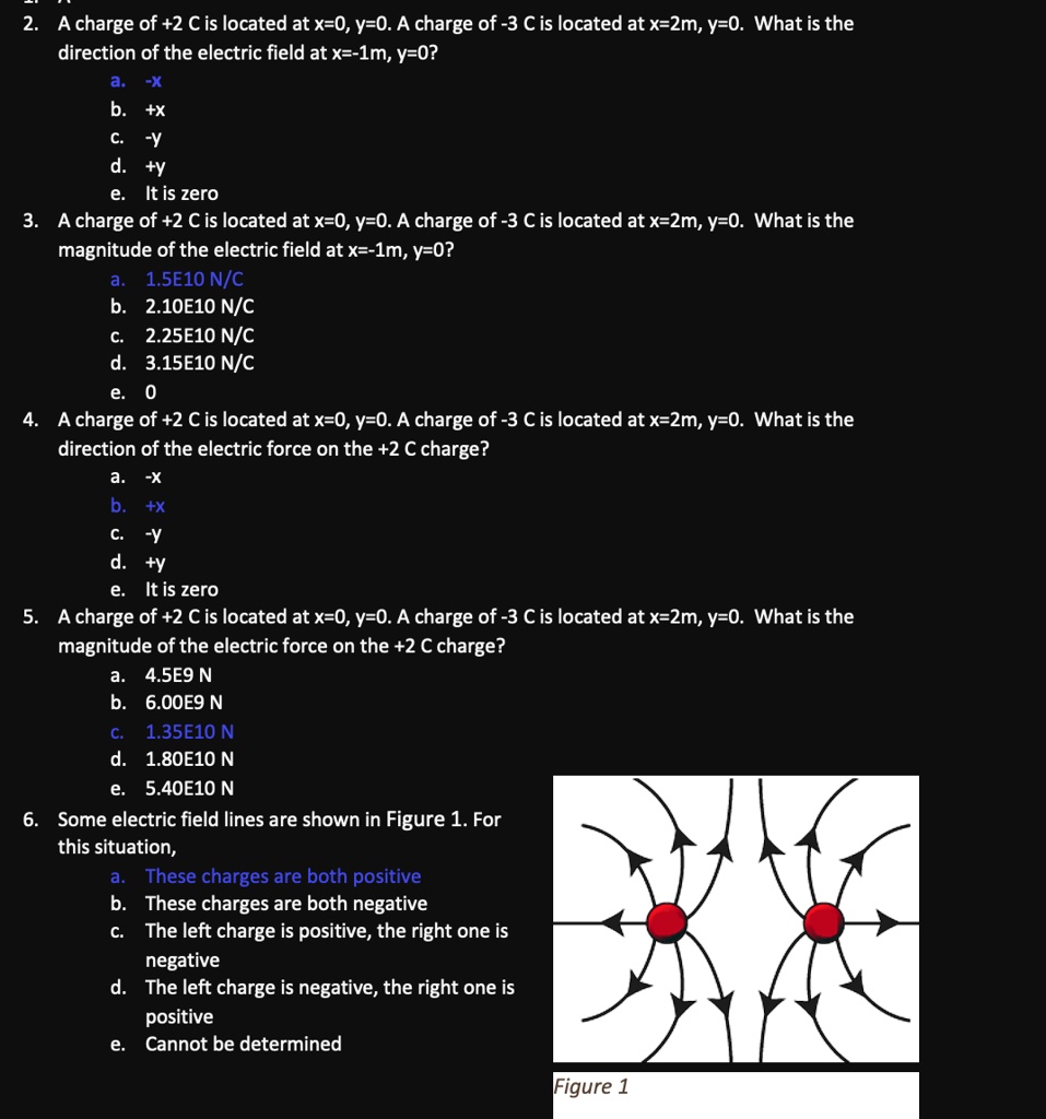 SOLVED: A charge of +2C is located at x=0, y=0. A charge of -3C is ...