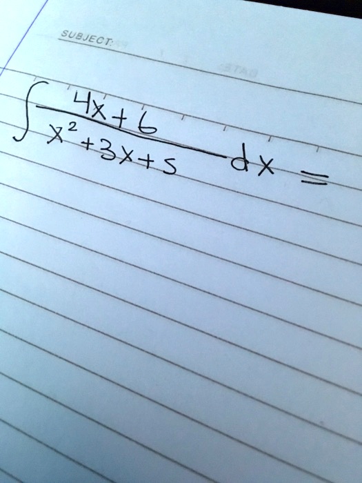 ∫(4x+6)/(x^2+3x+5) dx =