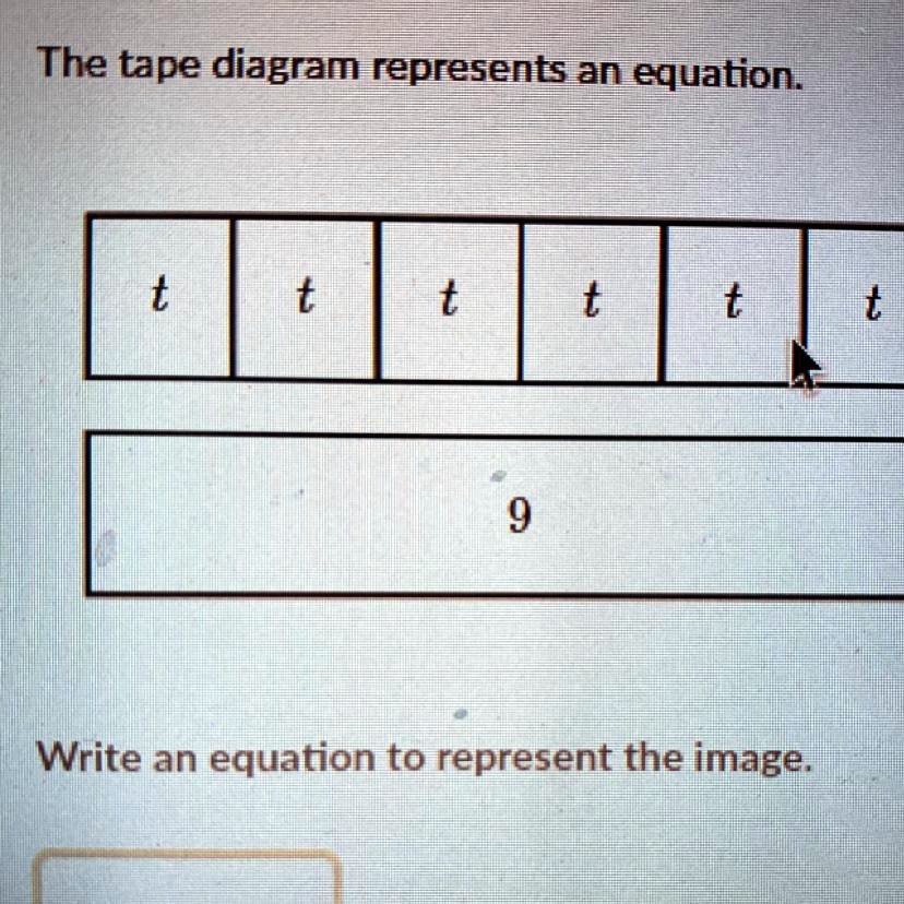 SOLVED 'help ! do you know the answer to this? The tape diagram