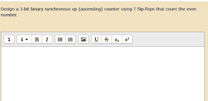 design a 3 bit synchronous binary counter using t flip flop