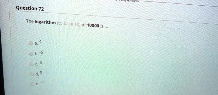 logarithm base 10 of 10000