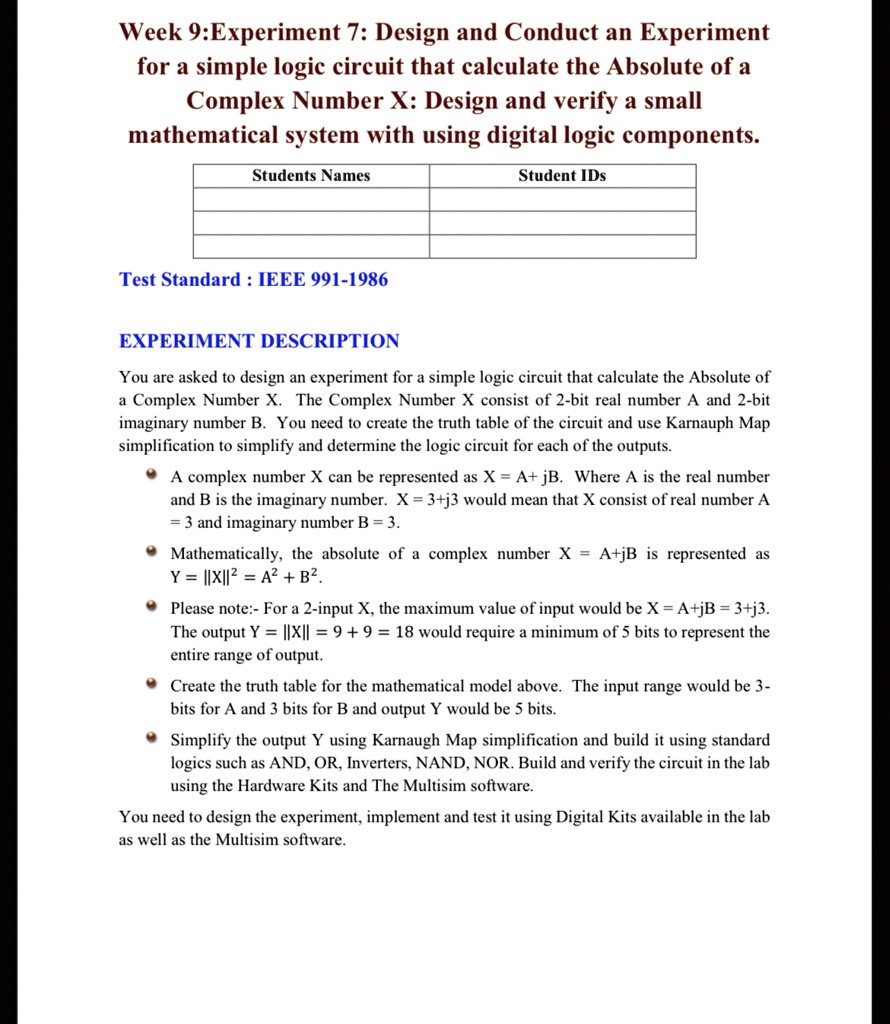 Week 9:Experiment 7: Design and Conduct an Experiment for a simple ...