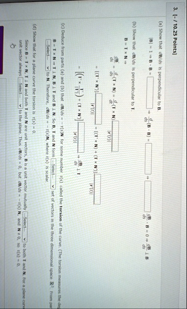 3 1025 points a show that dbds is perpendicular to b b1 rightarrow b cdot b boxed1 fracddsb cdot b boxed0 fracdbds cdot b b cdot fracdbds 0 2 fracdbds cdot b 0 rightarrow fracdbds cdot b 0 b 89663