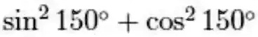what is the value of cos 1500