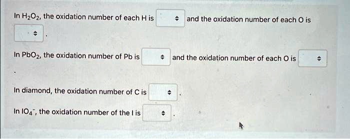 choose the oxidation number of h in hcl