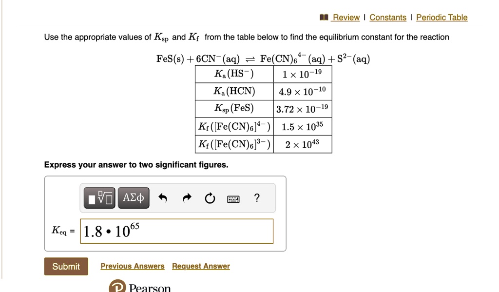 Solved Texts Review Constants Periodic Table Use The Appropriate