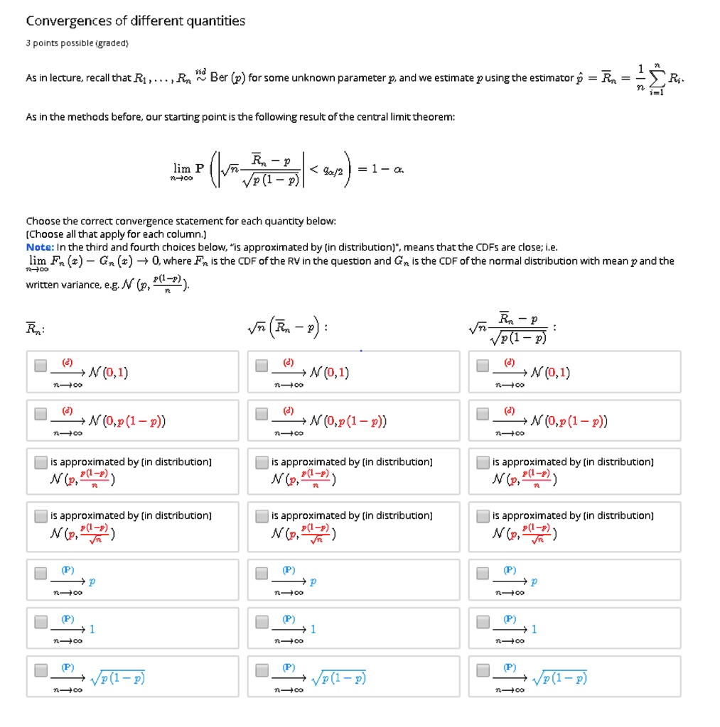 SOLVED: As in lecture, recall that Ri , ..., Rn are i.i.d. Bernoulli ...