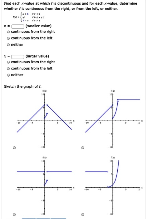 Find Each X Value At Which F Is Discontinuous And For Each X Value Determine Whether F Is 9035