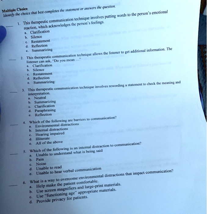 Multiple Choice Identify the choice that best completes the statement