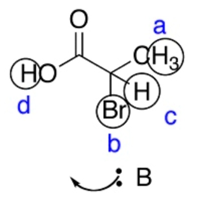 If A Base (represented As "B:") Reacts With The Most Acidic Proton On ...