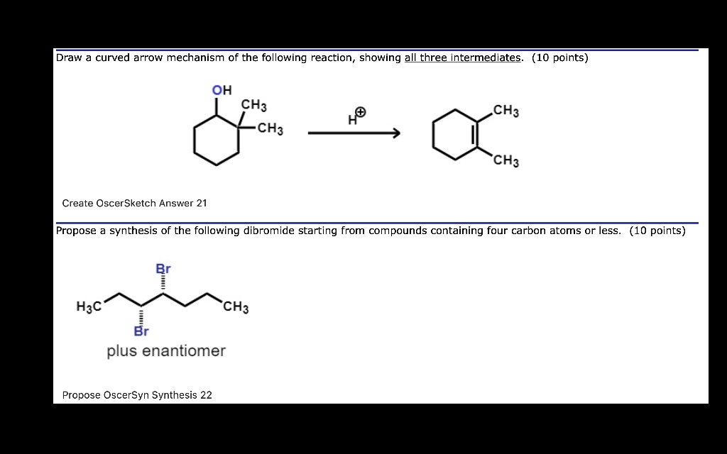 SOLVED:Draw curved arrow mechanism of the following reaction, showing ...