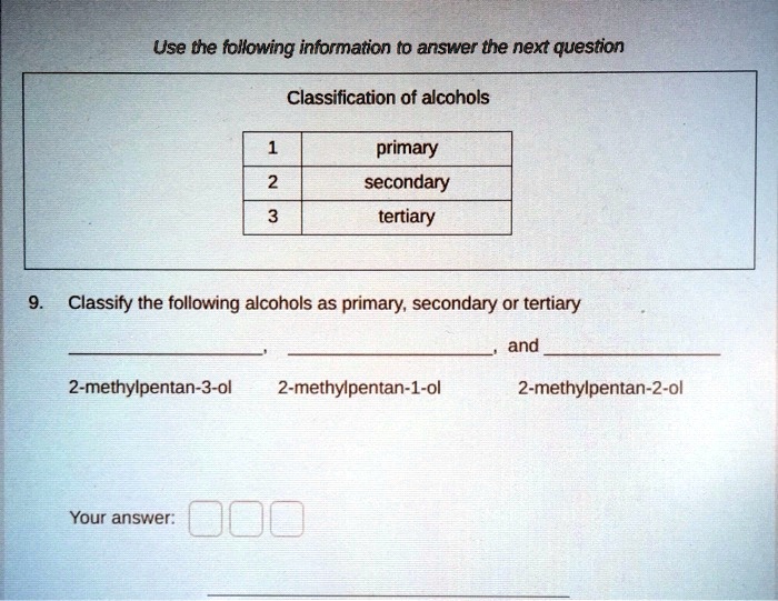 Solved Classification Of Alcohols Primary Secondary Tertiary Classify The Following Alcohols As Solved Classification Of Alcohols Primary Secondary Tertiary Classify The Following Alcohols As