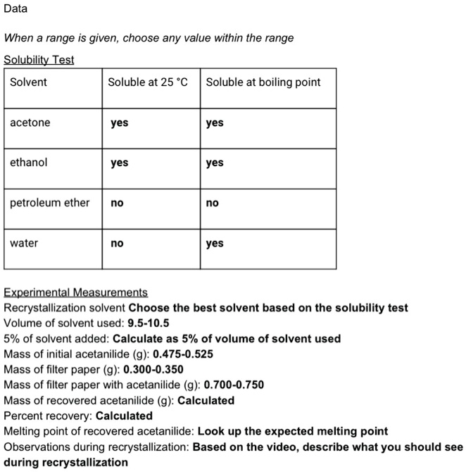SOLVED Data When range is given, choose any value within the range