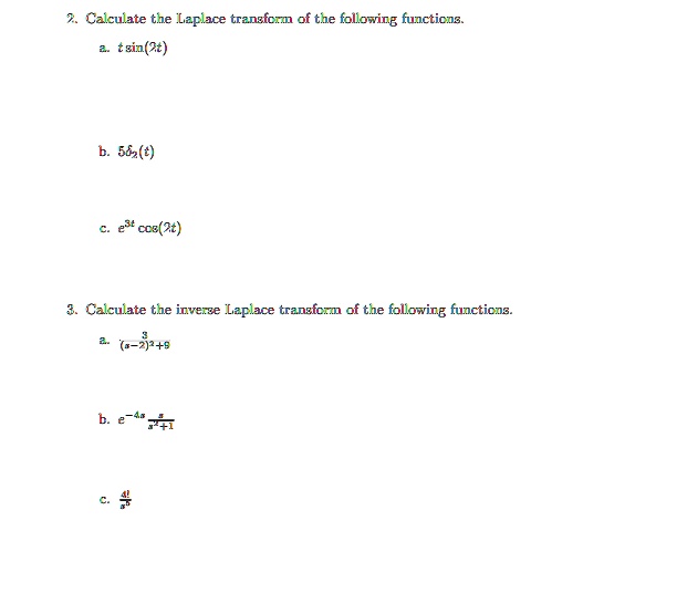 solved-2-calculate-the-laplace-transform-of-the-following-functions-a