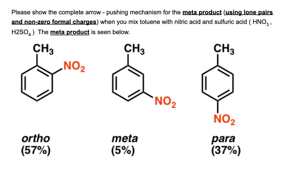 Solved Please Show The Complete Arrow Pushing Mechanism For The Meta